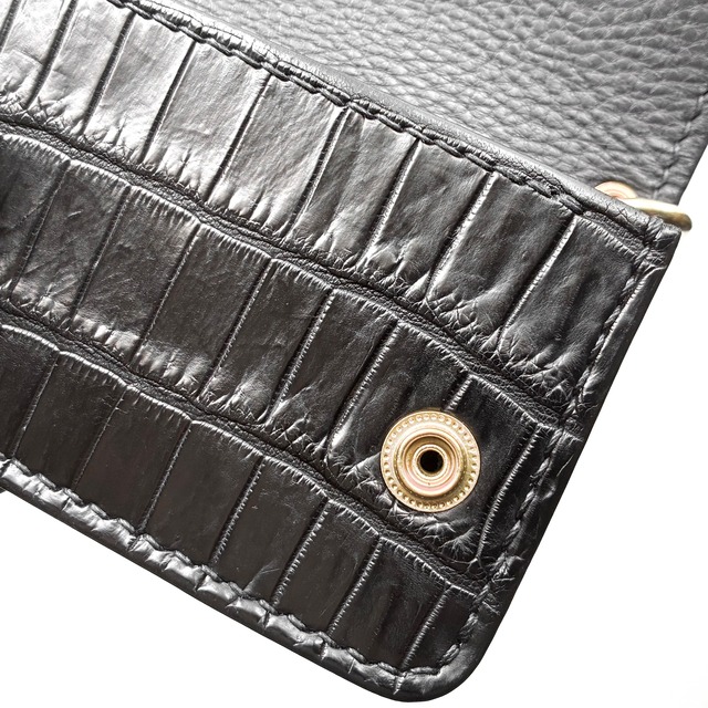 mini Trucker Wallet (Nebraska×Porosus)