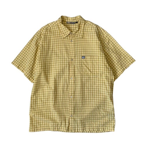 “90s-00s QUIKSILVER” short sleeve check shirt