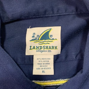 6718  Landshark Lager beer 刺繍 ワークシャツ XL