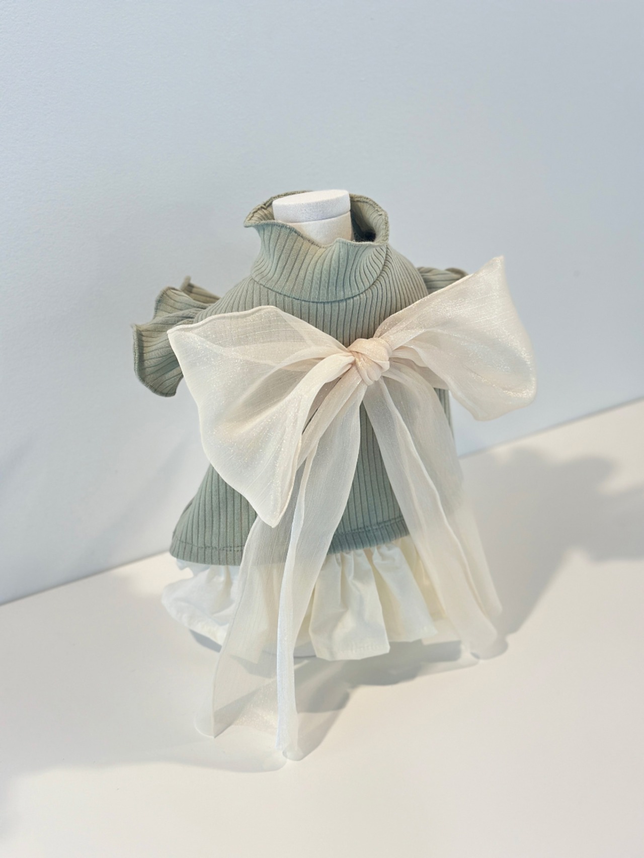 即納【avely】Ribbed ops khaki