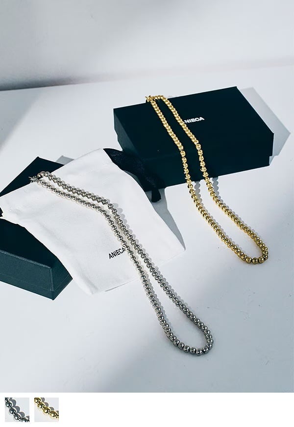 ANIECA 】Ball Chain Necklace/ボール チェーン ネックレス | valance