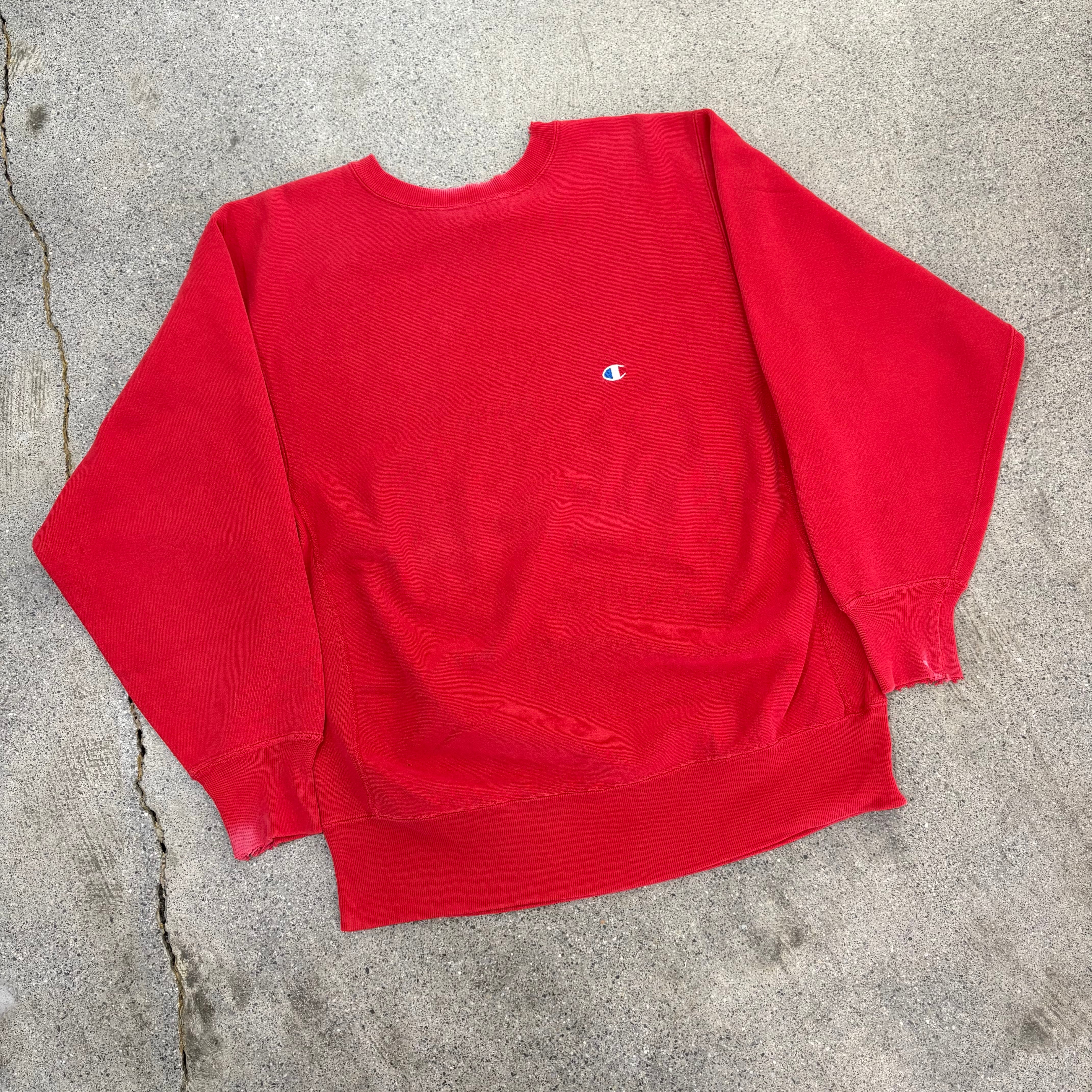 Champion】90s Reverse Weave Red X-Large 