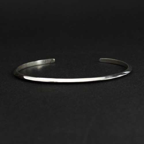 Navajo Silver Bangle [ERICKA NICOLAS BEGAY] Fred Harvey Style Triangle