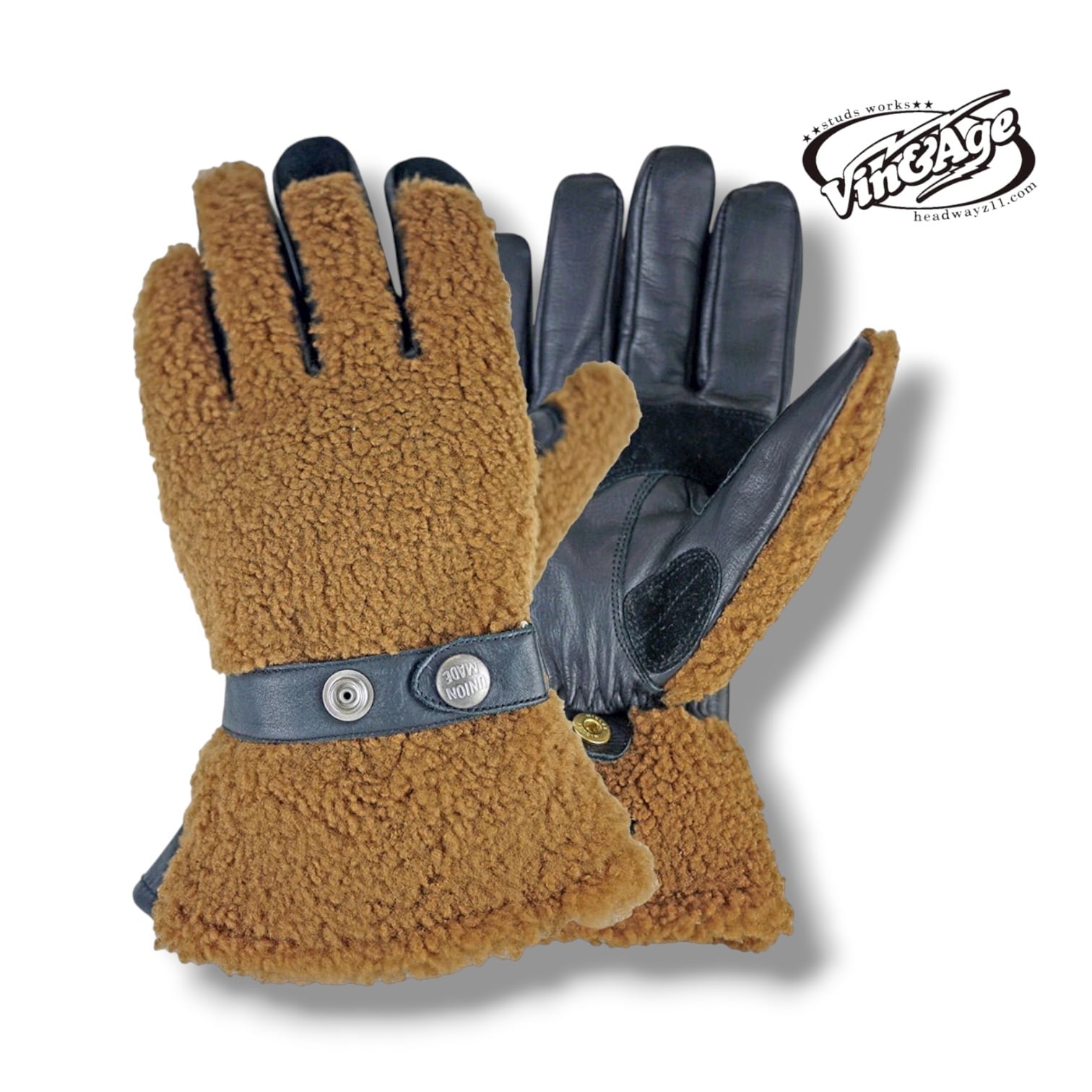 グリズリーグローブ レザーグローブ ムートン 本革 防水 メンズ