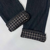 EDWIN WILD FIRE エドウィン TGF503 裏チェック 防風 防寒 デニムパンツ W30/インディゴ/暖パン