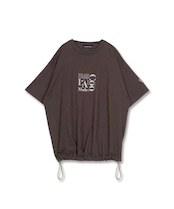 Dog & LOVERS プリントルーズTシャツ (BROWN) CQ-49012
