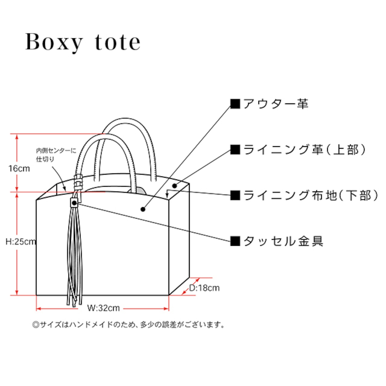 Boxy tote・画像4