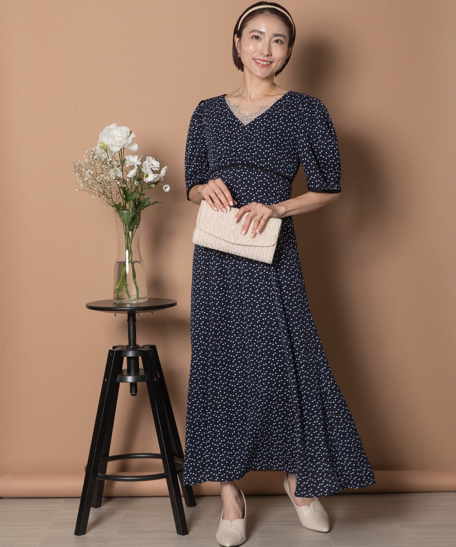 新品定価3万円 anni plusロングワンピース日本製 上品希少パティ結婚式 maison anni plus | granyamaki official shop
