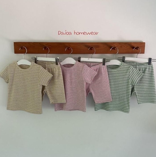 【取寄/韓国直送】Dajoa 26/SM ボーダー室内着｜パジャマ｜夏服｜韓国子供服