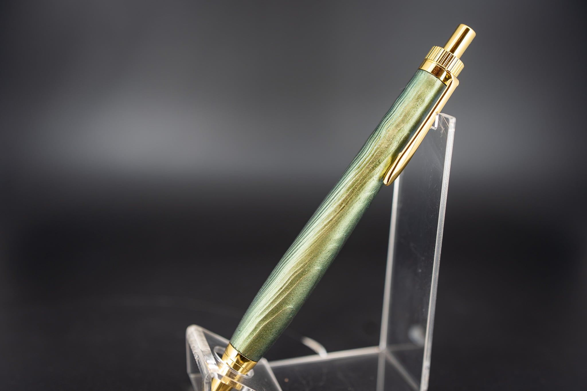 OUTLET 【翠煙】屋久杉 国産漆 ① gold BP | 木軸ペン工房 金杢犀