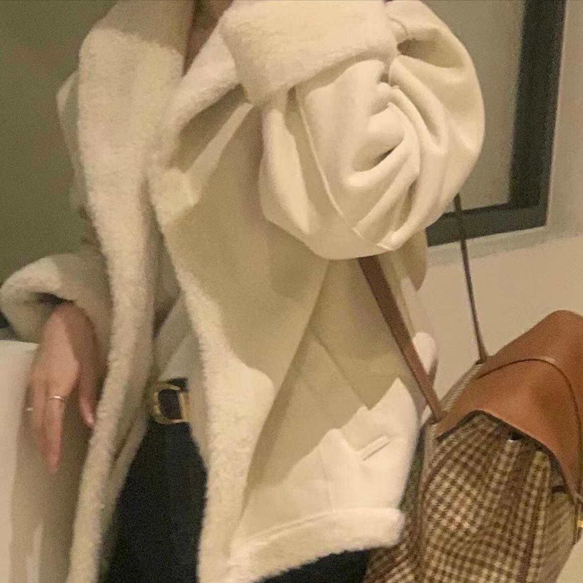 Suede mustang coat / cream (12月中旬〜下旬頃発送予定)