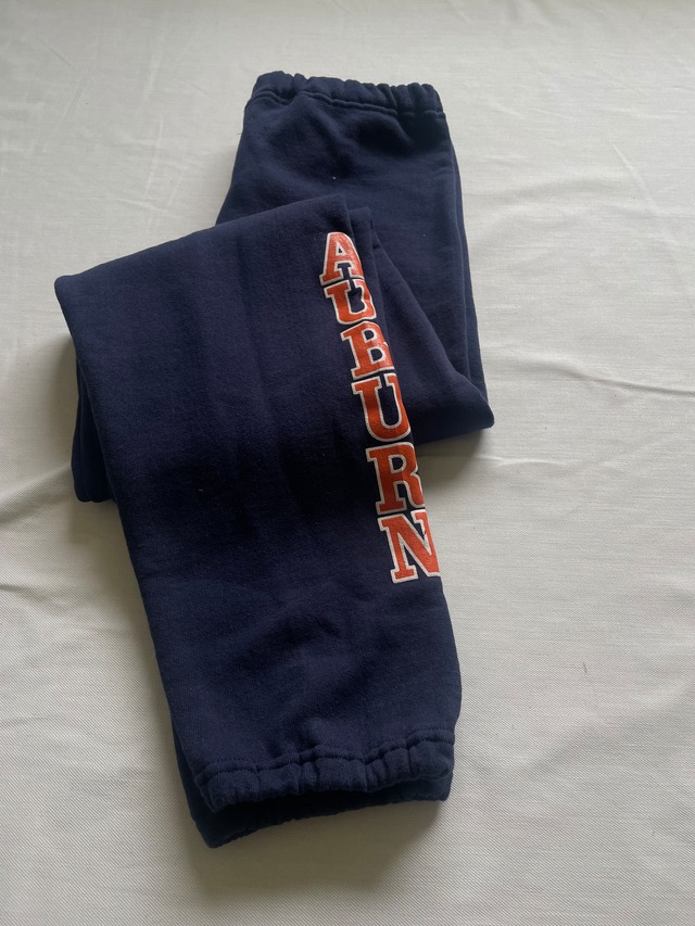 90s USA製 RUSSELL "AUBURN" College Sweat Pants Navy