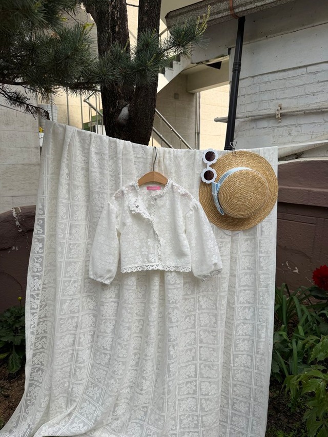 【5/9〆予約】<chouchoushasha>  Lace cardigan