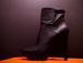美品◆NINE WEST ナインウエスト ストームデザインブーツ 7 黒◆