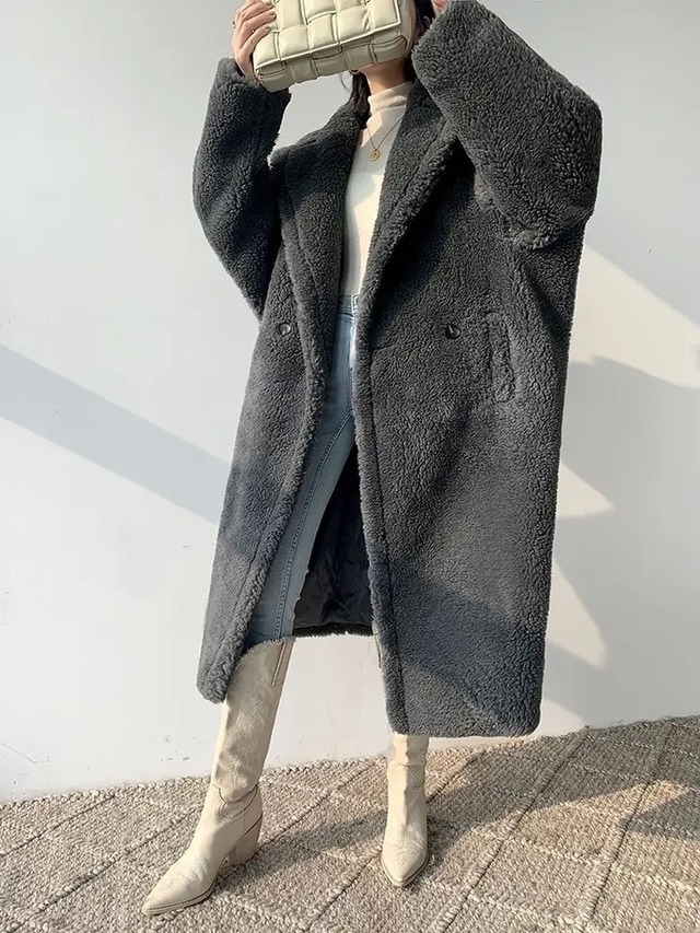 テディベアロングコート