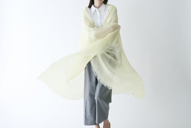 Cashmee ラミー×ウール×カシミヤ大判ストール（3色）