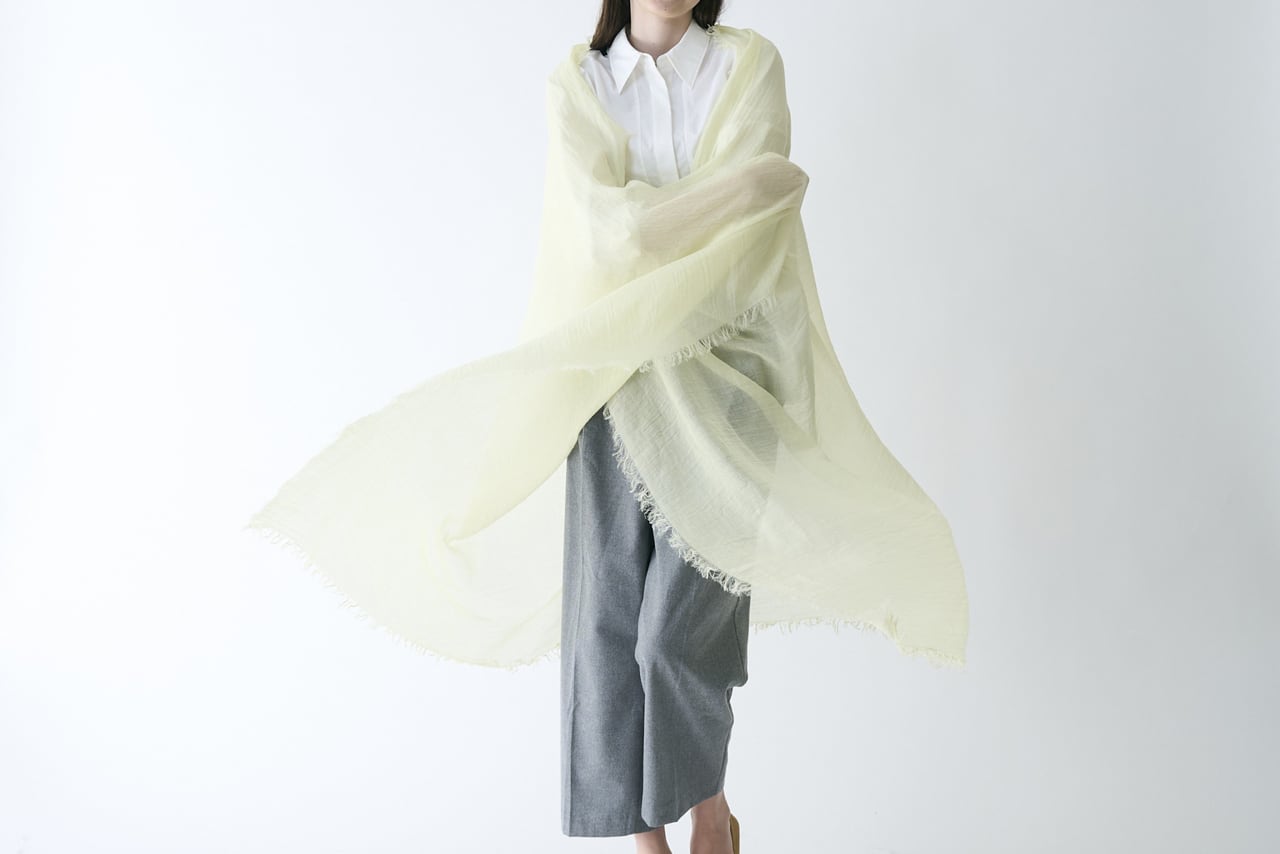 Cashmee ラミー×ウール×カシミヤ大判ストール(3色)