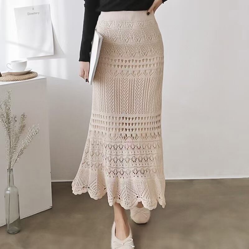 鍵編み マーメイドスカート AJ1102-D002