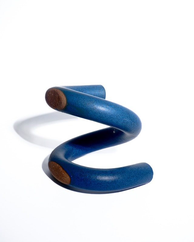 Ceramic spiral tube flower vase
