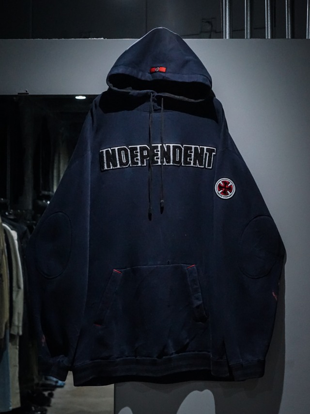 【add (C) vintage】"INDEPENDENT" Logo Patch Design Pullover Hoodie