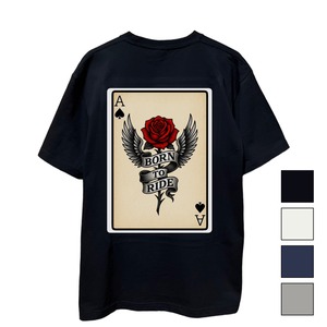[GMTB] T-shirt ACE OF SPADES, Rose and Wing (2025AW02)