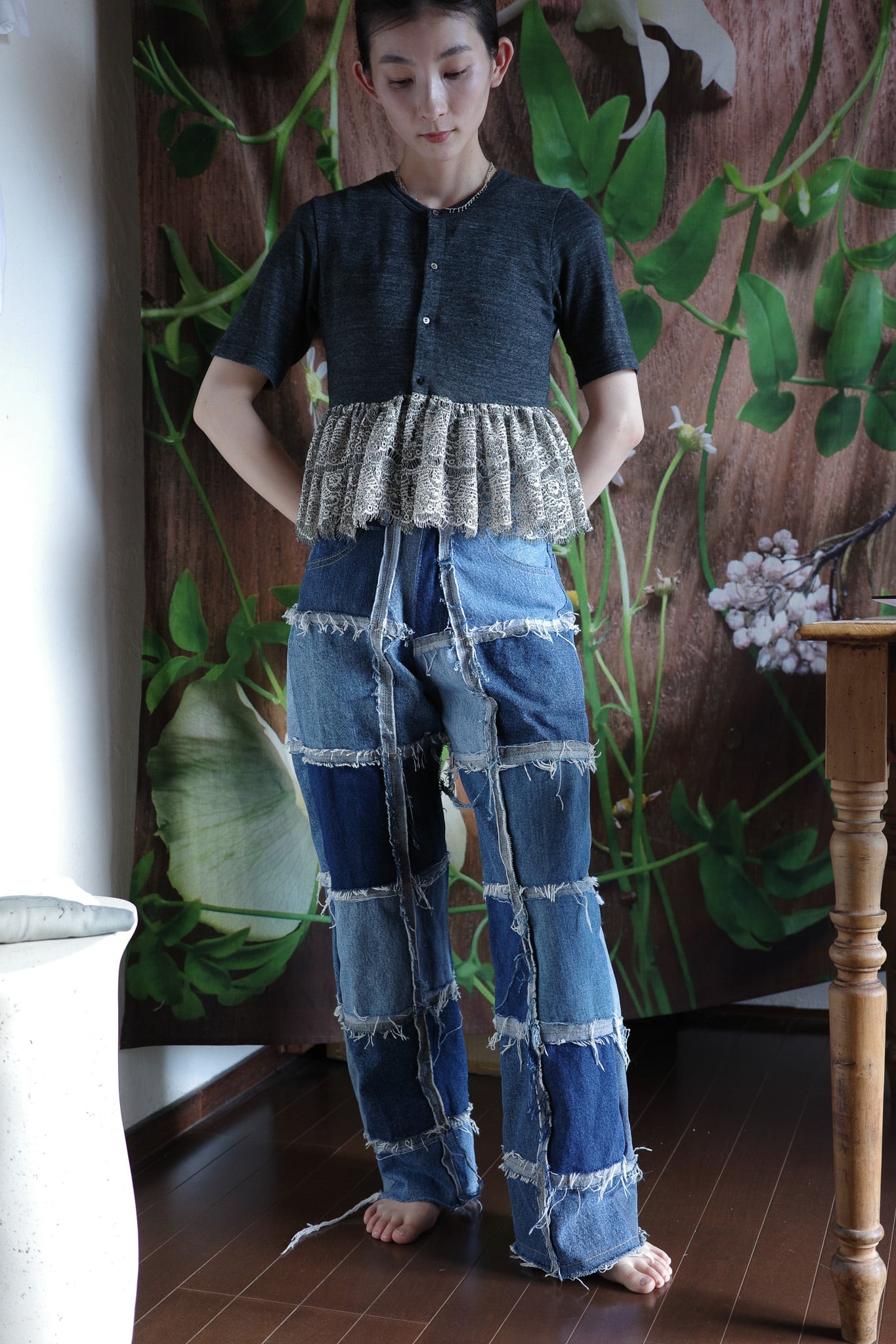 Remake denim Pants