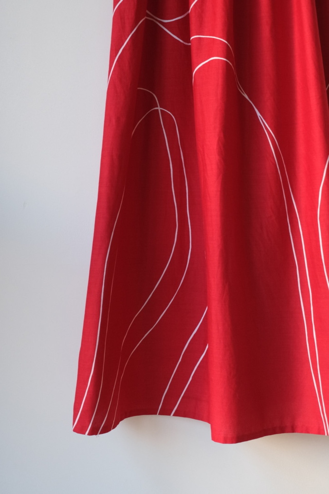 Marimekko tomato red white cami dress