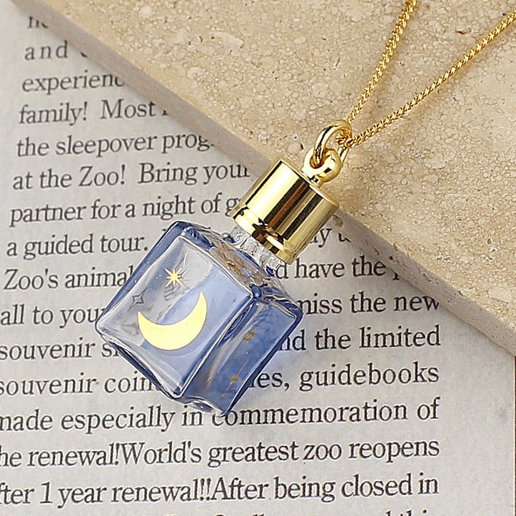 アロマペンダント 香るペンダント【クリスタル・ゼブラxブラック】｜アロマペンダント