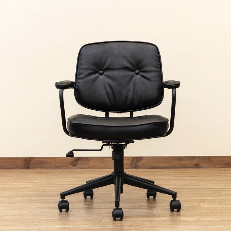 【新品・送料無料】Morgan　オフィスチェア　BK/CBR/DBR/GR サカベ オフィスチェア ロッキングチェア 黒スチール PUレザー シック