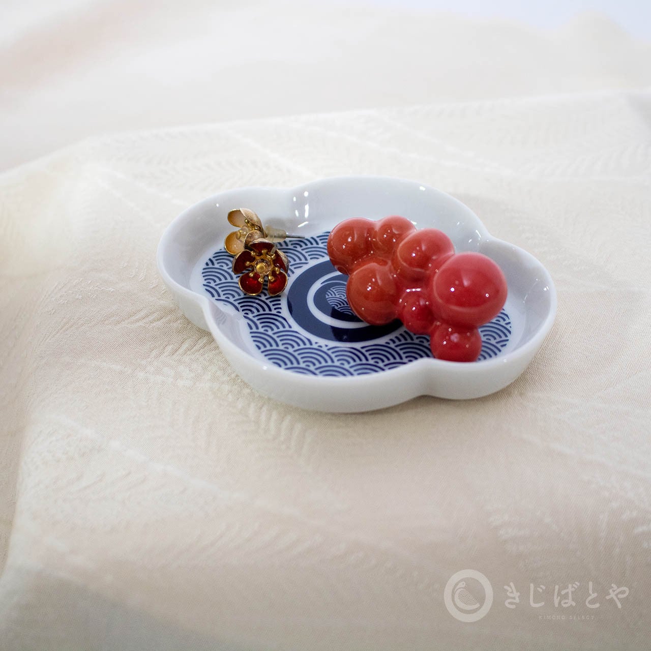 陶器の帯留 Bubble 纁 | きじばとや