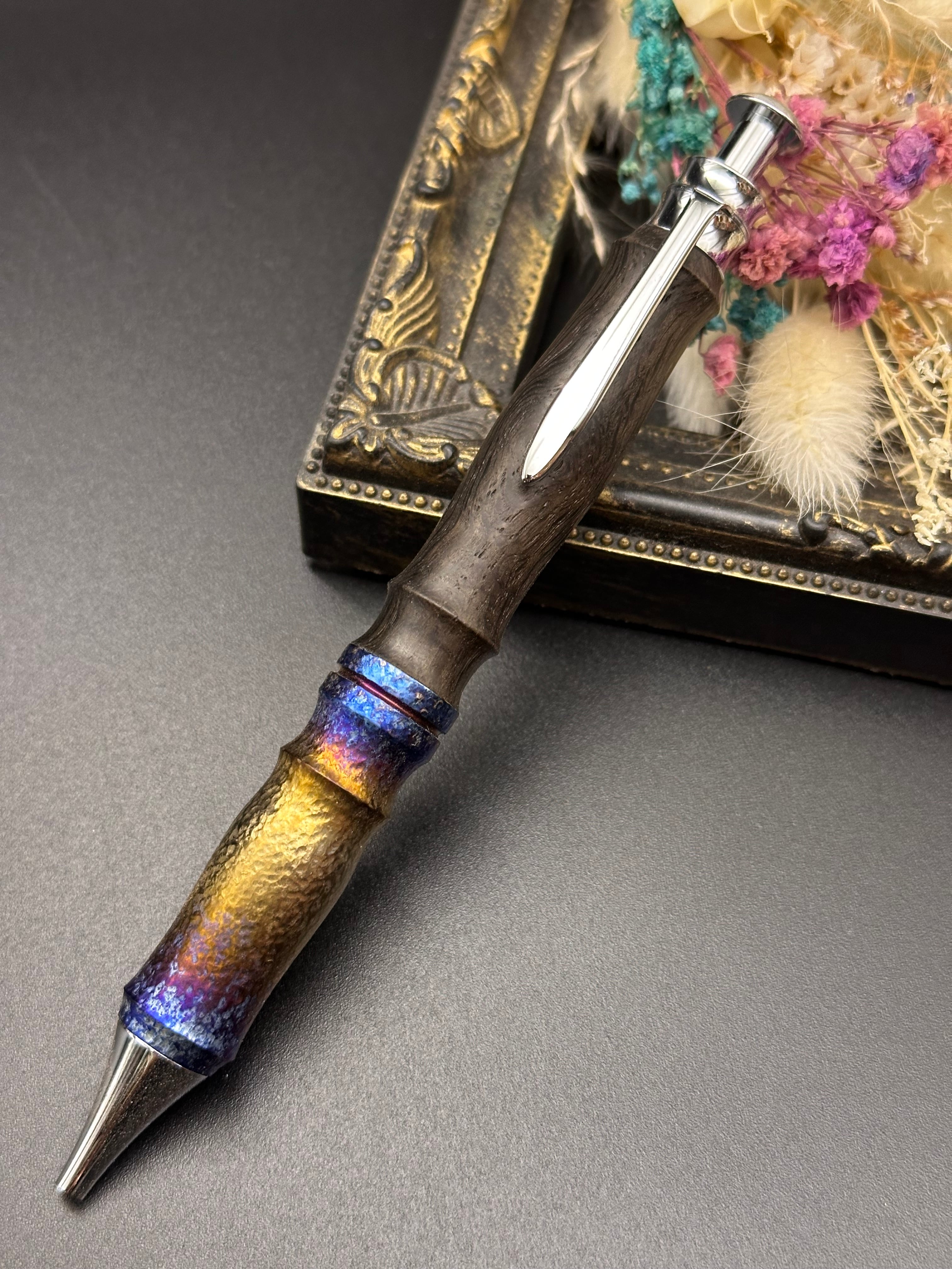 flamberg　積層エボナイト /サンピューラ（チタングリップ）　シャーペン flamberg 積層エボナイト /サンピューラ（チタングリップ）