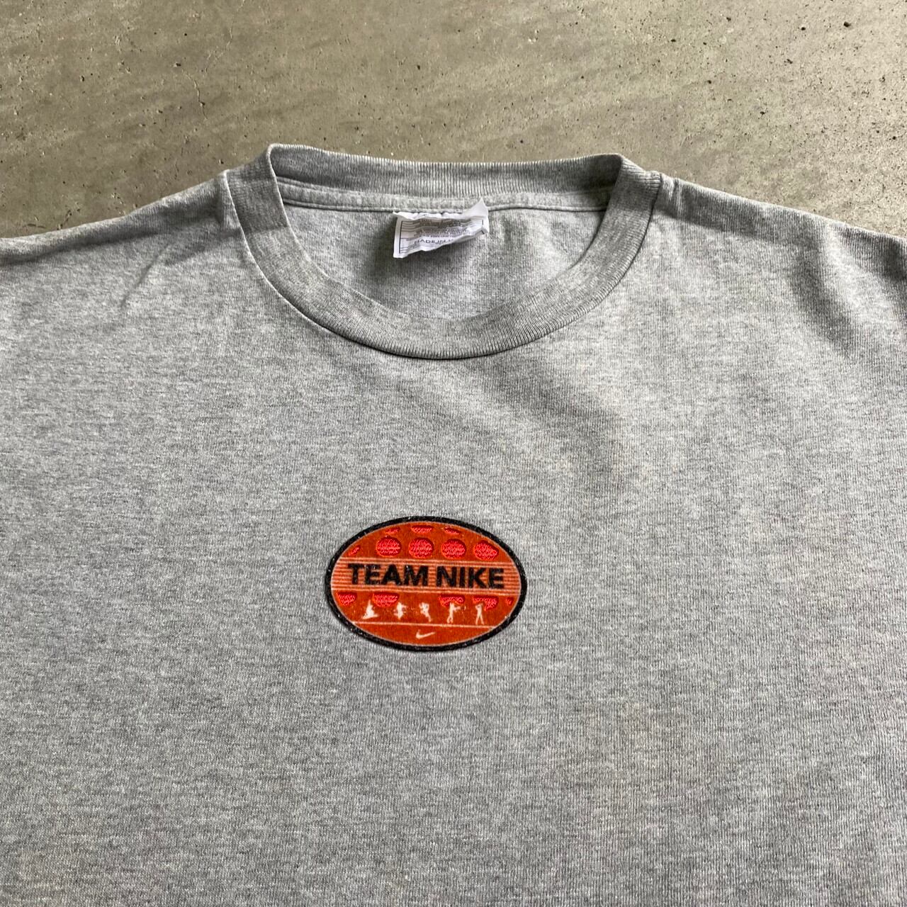 90年代 USA製 NIKE ナイキ センターロゴパッチ Tシャツ メンズS-M相当 