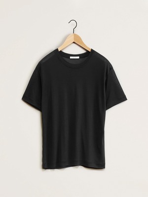 LEMAIRE　SS RELAXED TEE　BLACK　TO1231 LJ1018