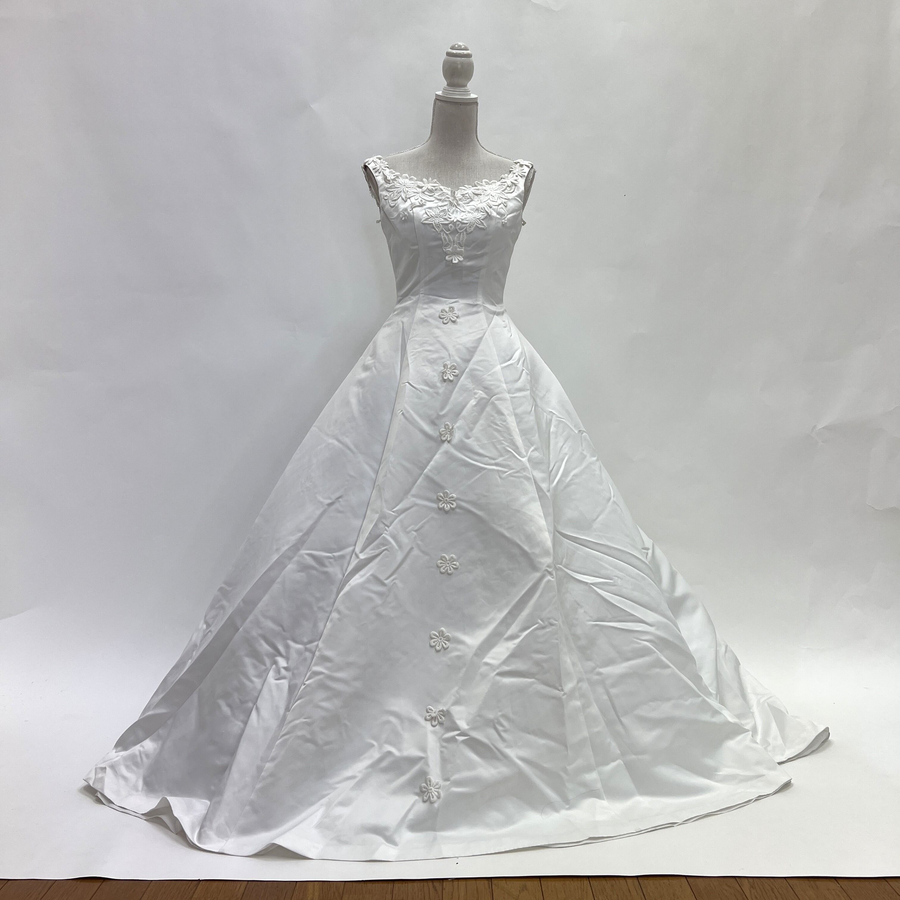 中古 ウェディングドレス プリンセス ホワイト 9号 W-363