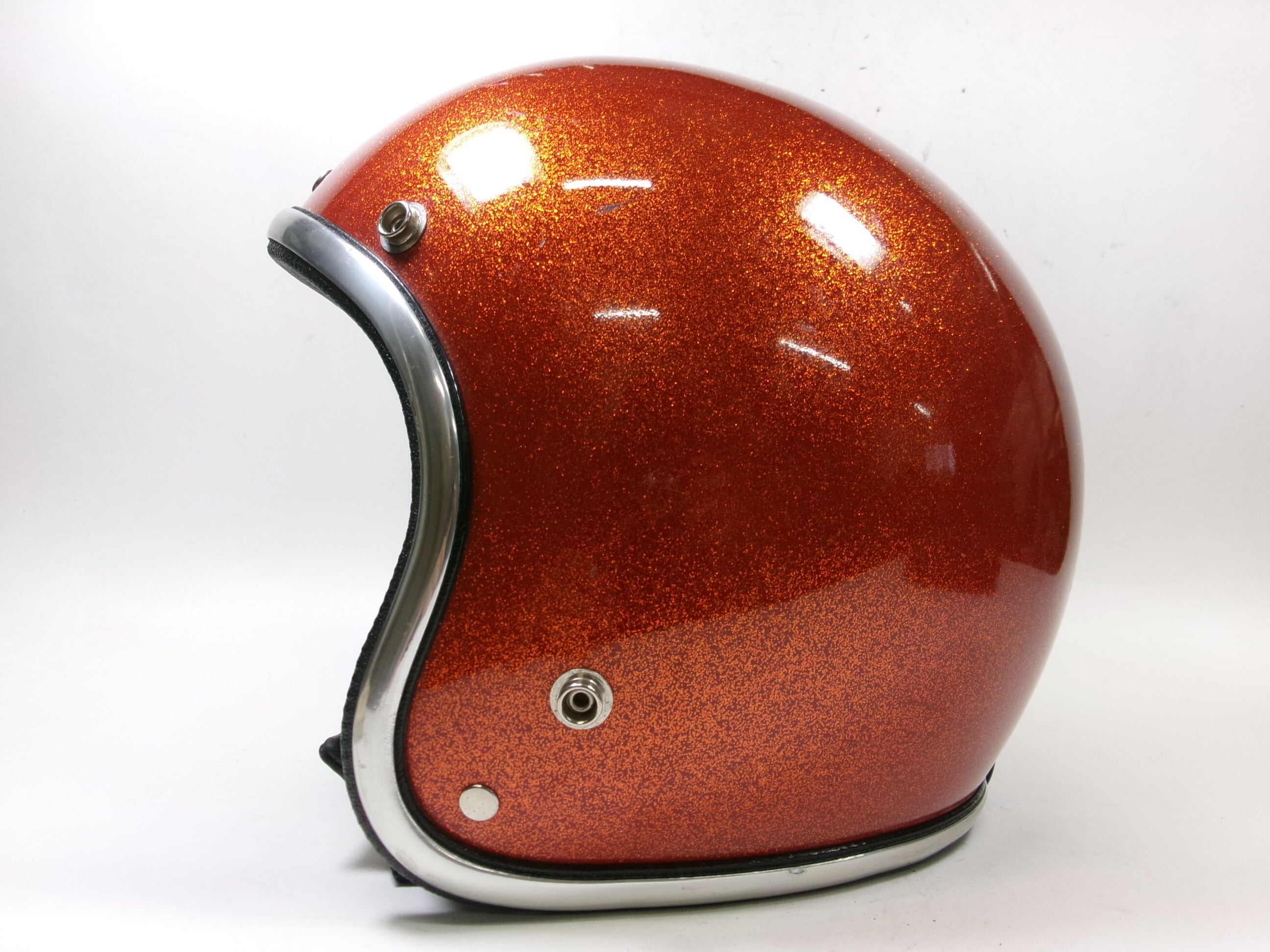 アーサーフルマーAF20 オレンジラメ ビンテージヘルメット　Mサイズ70′s アーサーフルマーAF20ダブルストラップヘルメット オレンジラメ