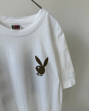 -PLAY BOY- Vintage 90s L Print T-Shirt made in USA