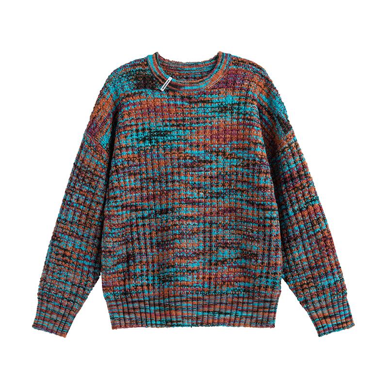 カラフル スモーキーカラー デザインセーター