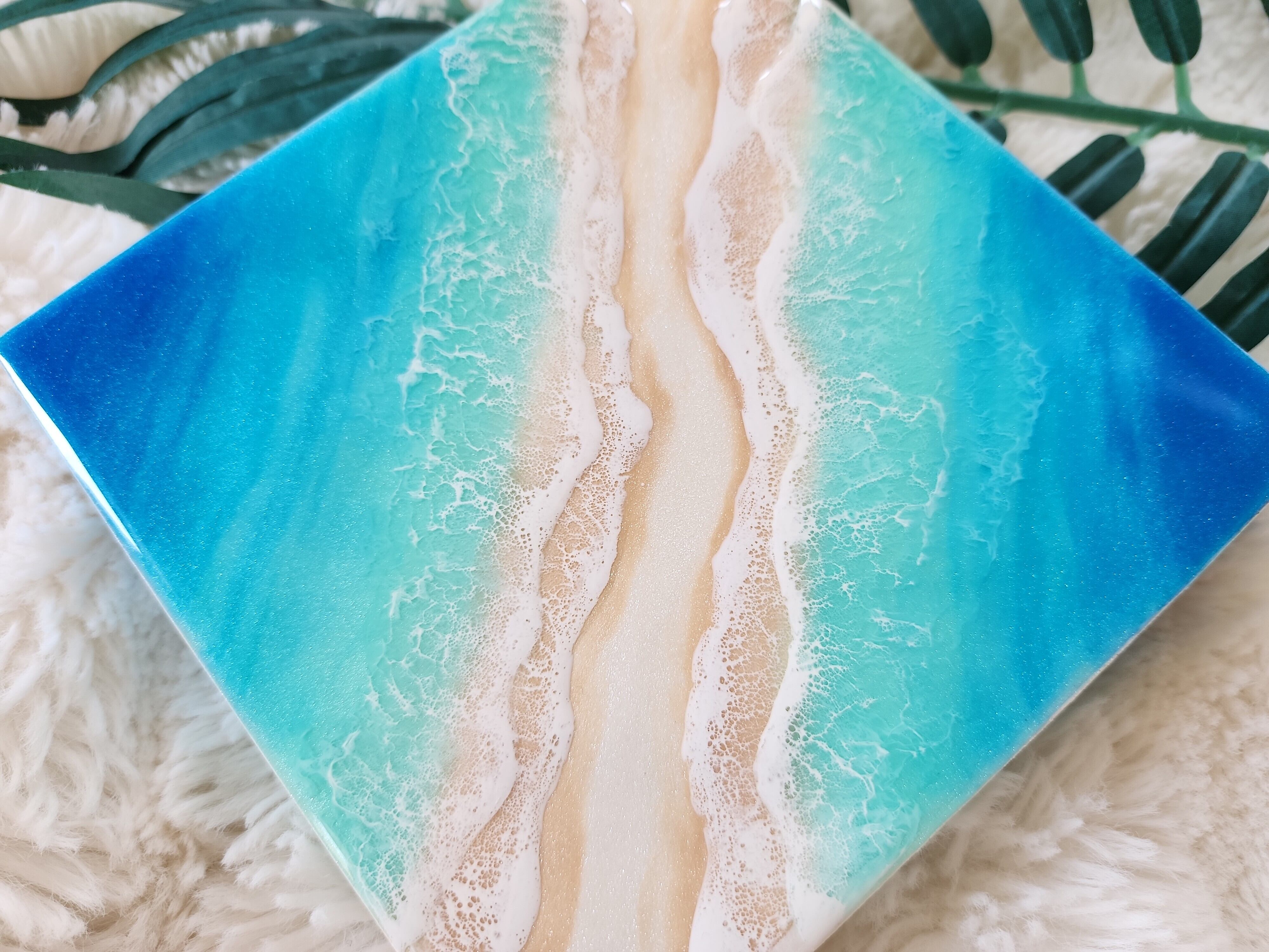 469.オーシャンレジンアート 15㎝パネル