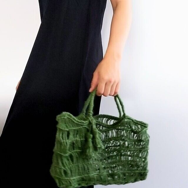 桜瑪瑙 大人かわいい♡マクラメフリンジミニショルダーバッグ