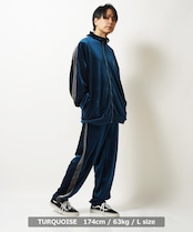 ◆ベロア トラックジャケット 【セットアップ可能】◆sb-g4371232n