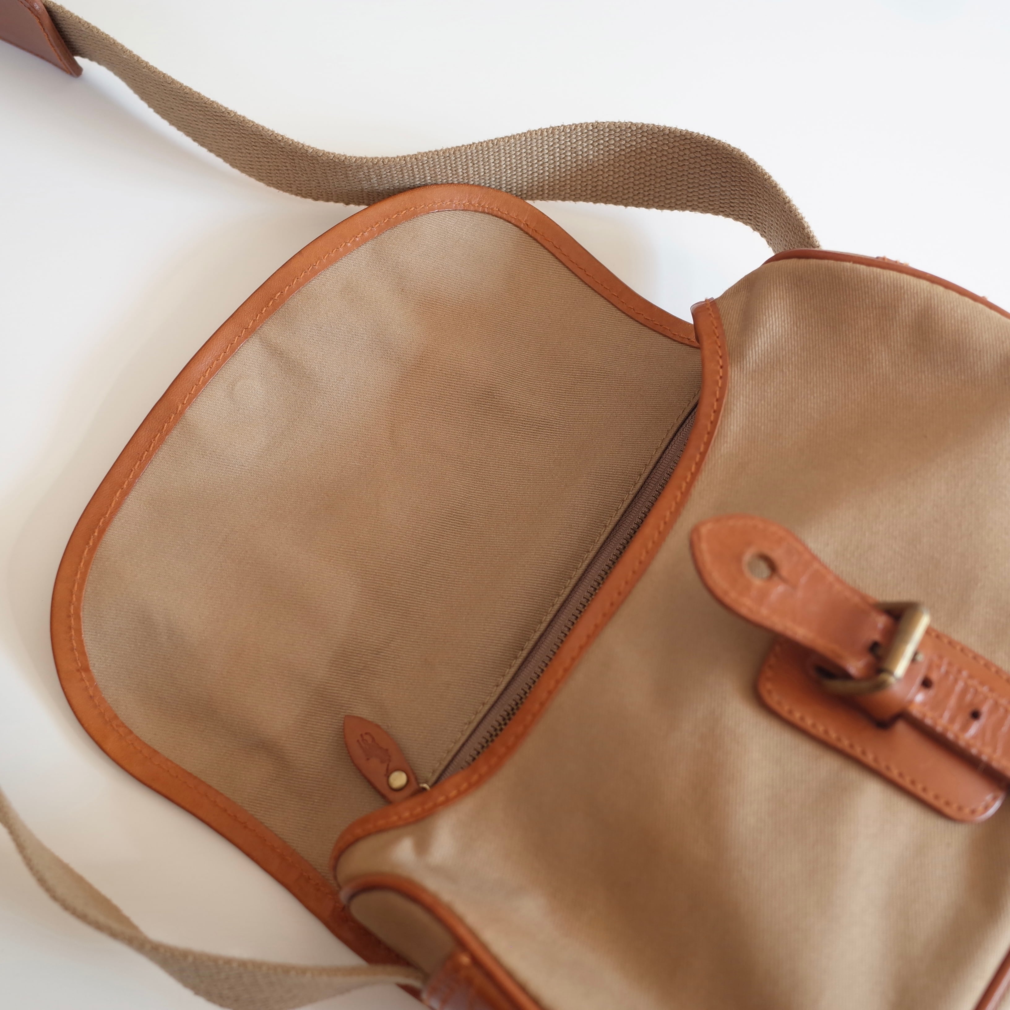 Polo Ralph Lauren safari shoulder bag | port. Polo Ralph Lauren safari shoulder bag | port.