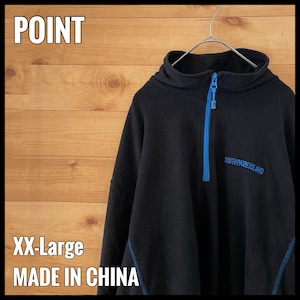 【POINT SPORTSWEAR】ハーフジップ プルオーバー フリース XXL ビッグサイズ US古着