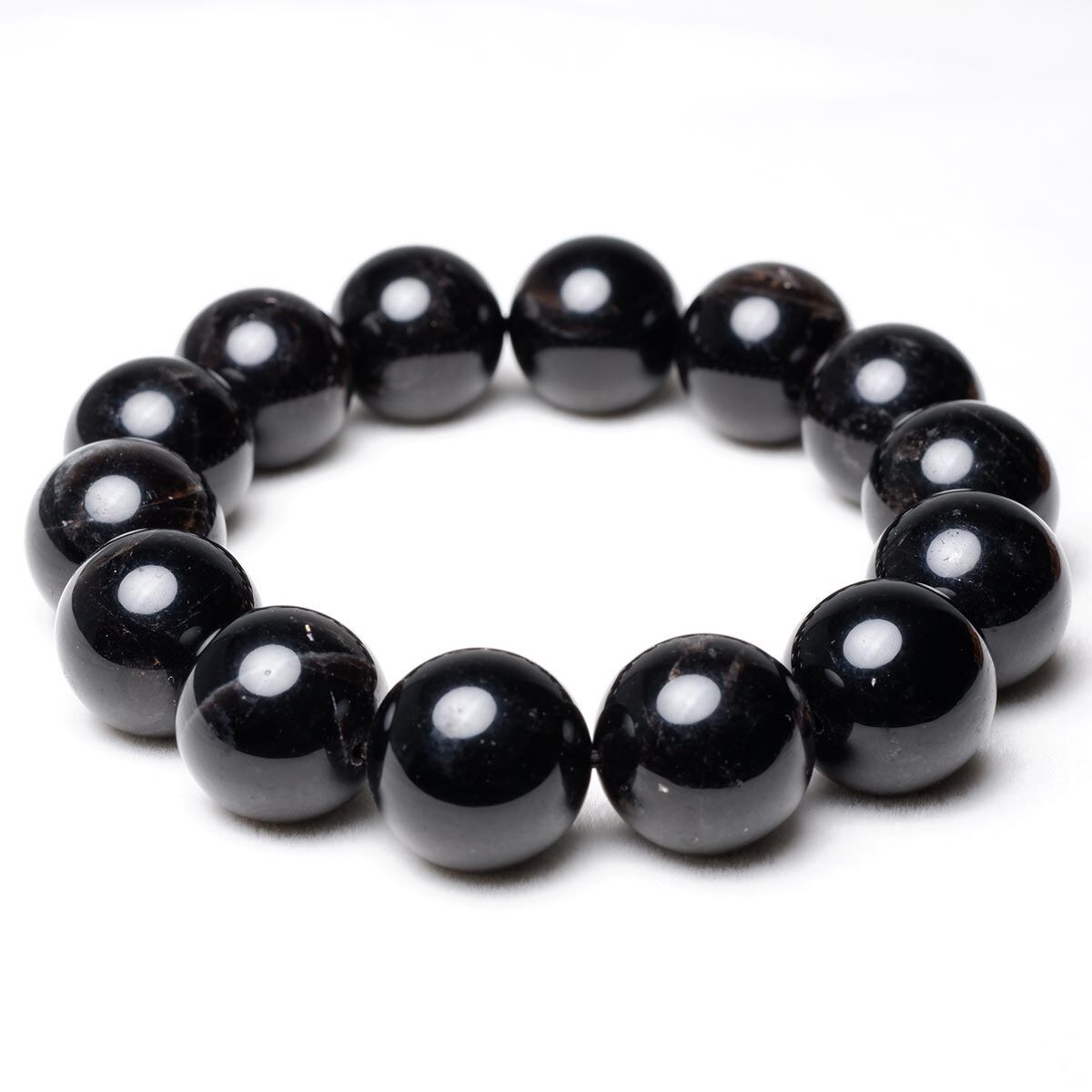 モリオン 黒水晶 ブレスレット 17mm 一点物 メール便可 [M便 1/10] 111-46375