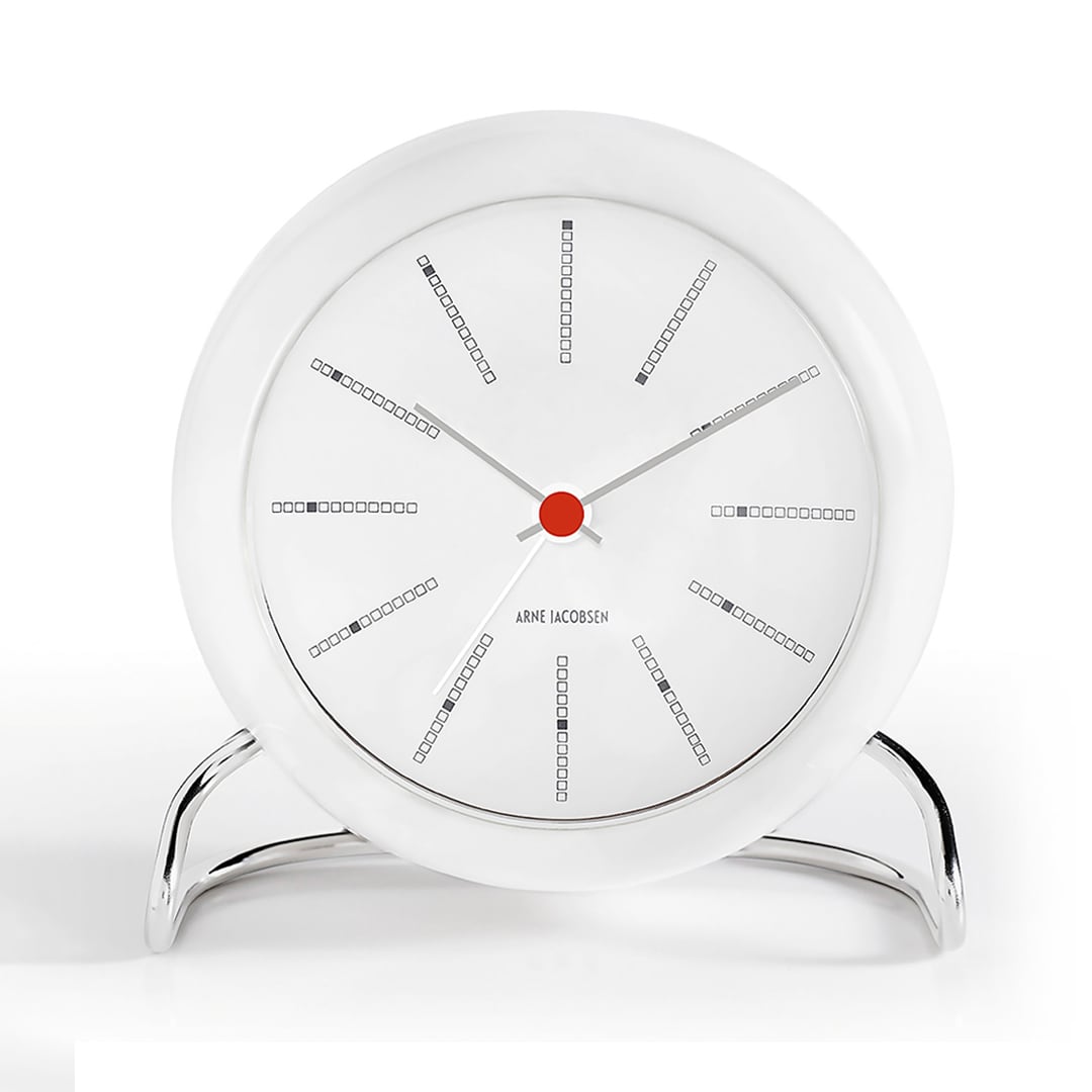 TABLE CLOCK Bankers 43675 ホワイト［ARNE JACOBSEN］ | REAL Style