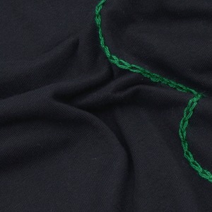 【Glass Cypress】Black Neck Tie T-Shirt
