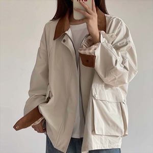 【送料無料】 アウター ジャケット マウンテンパーカー 長袖 大人可愛い 大人女子 かわいい カジュアル こなれ感 おしゃれ フェミニン コンサバ系 定番アイテム 無地 チェック柄 秋 20代 30代 40代 レディース 女性用 お出かけ 休日 運動 授業参観 お茶会 普段使い 韓国 スタイル 楽ちん 定番 S M L ベージュ