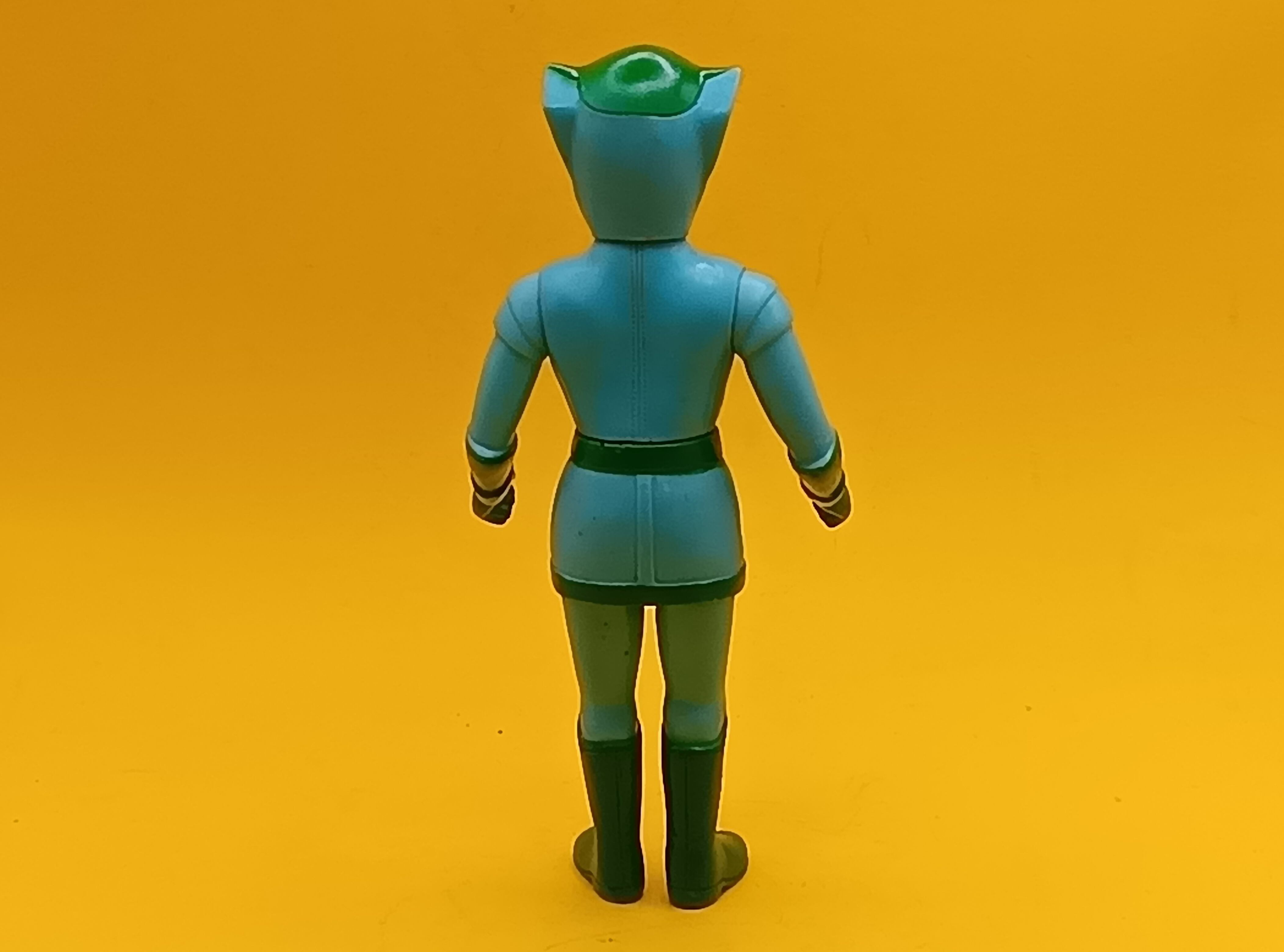 ⚠️貴重・激レアトリプルファイターグリーンファイター面取れソフビレトロ