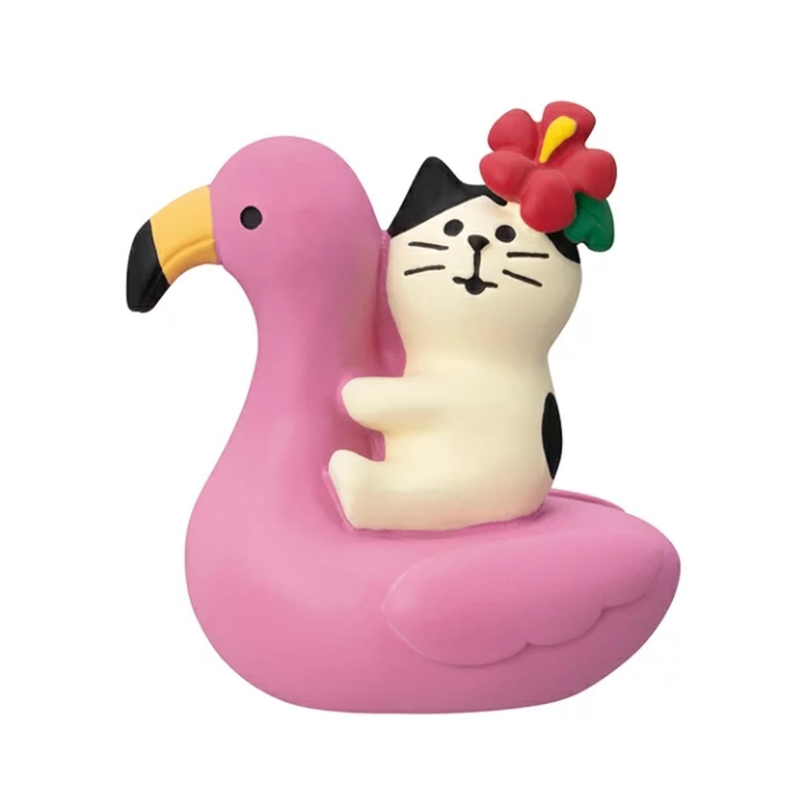 concombre｜コンコンブル｜ぷかぷかフラミンゴ子猫 猫雑貨 猫柄 猫グッズ  猫型 お家時間 プレゼント 贈り物 ギフト コンコンブル