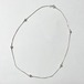 Old 925 Silver Snake Chain & Beads Necklace Made In Italy