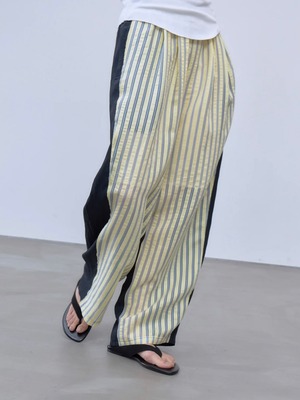 【26SS】THINGS THAT MATTER シングスザットマター / パンツ / SHEER STRIPE EASY PANTS